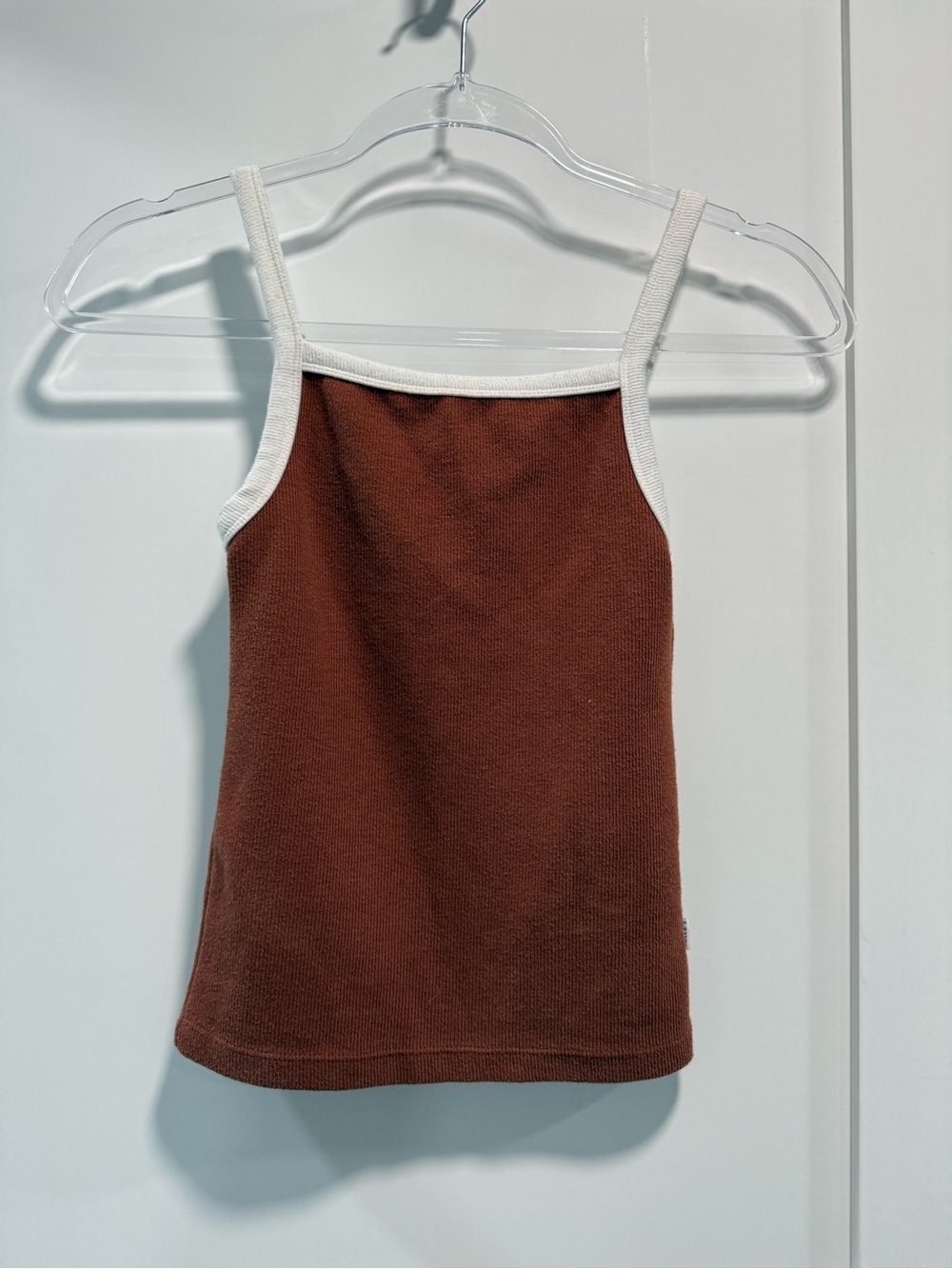 ROLLA'S Rust Brown Tank with Cream Trim